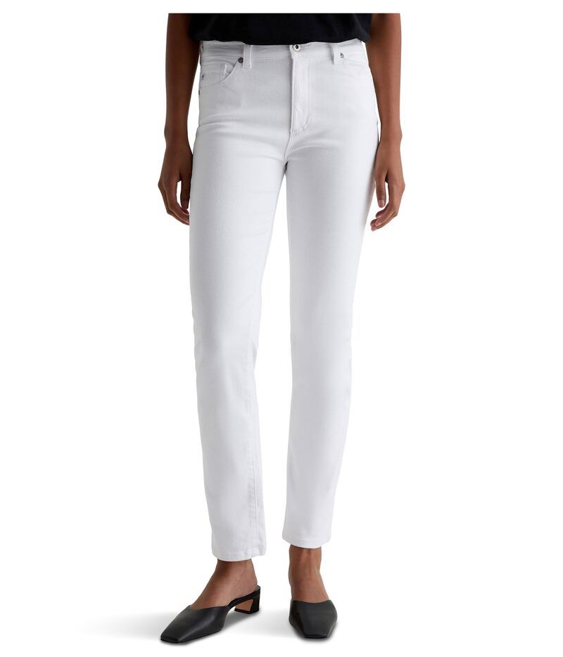 エージージーンズ レディース ボトムス デニムパンツ AG Jeans Mari MidRise Slim Straight Jeans White ホワイト
