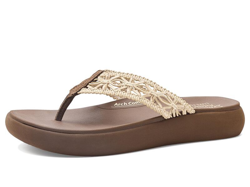 スケッチャーズ レディース シューズ サンダル SKECHERS Asana Luxe Ocean Breeze 2 Brown ブラウン