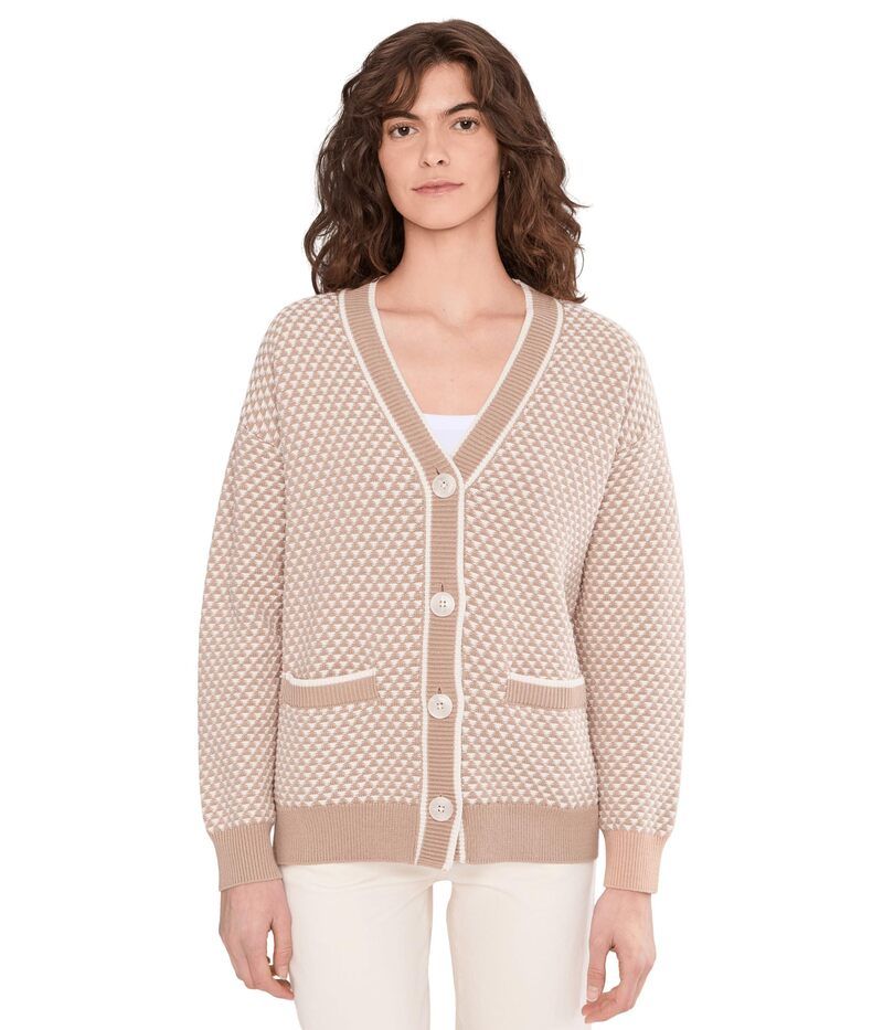 バーレイ レディース アウター ニット・セーター カーディガン Varley Tarran Stitch Knit Cardigan Lightaupe トープ