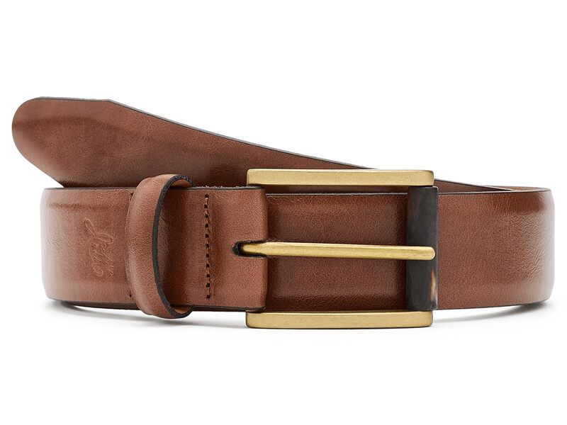 ジョンストンアンドマーフィー メンズ アクセサリー ベルト レザー Johnston Murphy Weston Smooth Leather Belt Brown ブラウン