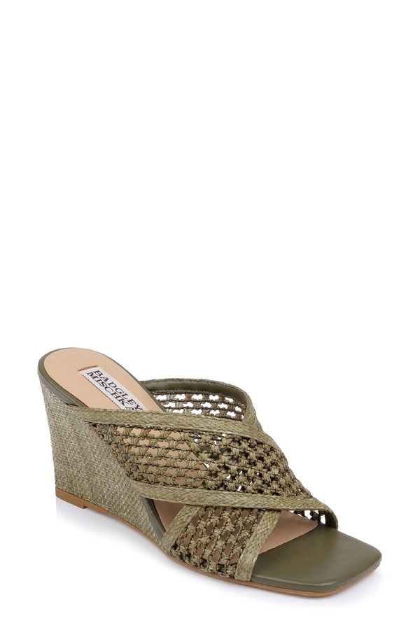 バッドグレイミッシカ レディース シューズ ヒール サンダル Badgley Mischka Collection Xandria Wedge Sandal Olive オリーブ 44,720円