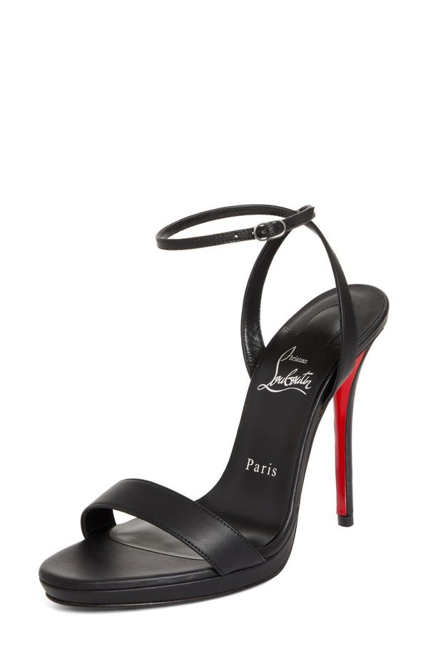 クリスチャン・ルブタン レディース シューズ サンダル Christian Louboutin Miss Z Queen Sandal Black Lin Black ブラック