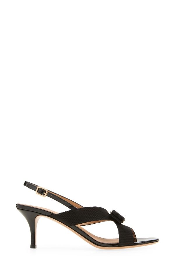 フェラガモ レディース シューズ サンダル FERRAGAMO Rima Vara Bow Slingback Sandal Nero Biscotto