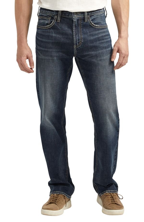シルバー ジーンズ メンズ ボトムス デニムパンツ ストレート Silver Jeans Co Grayson Classic Straight Leg Jeans Indigo インディゴ