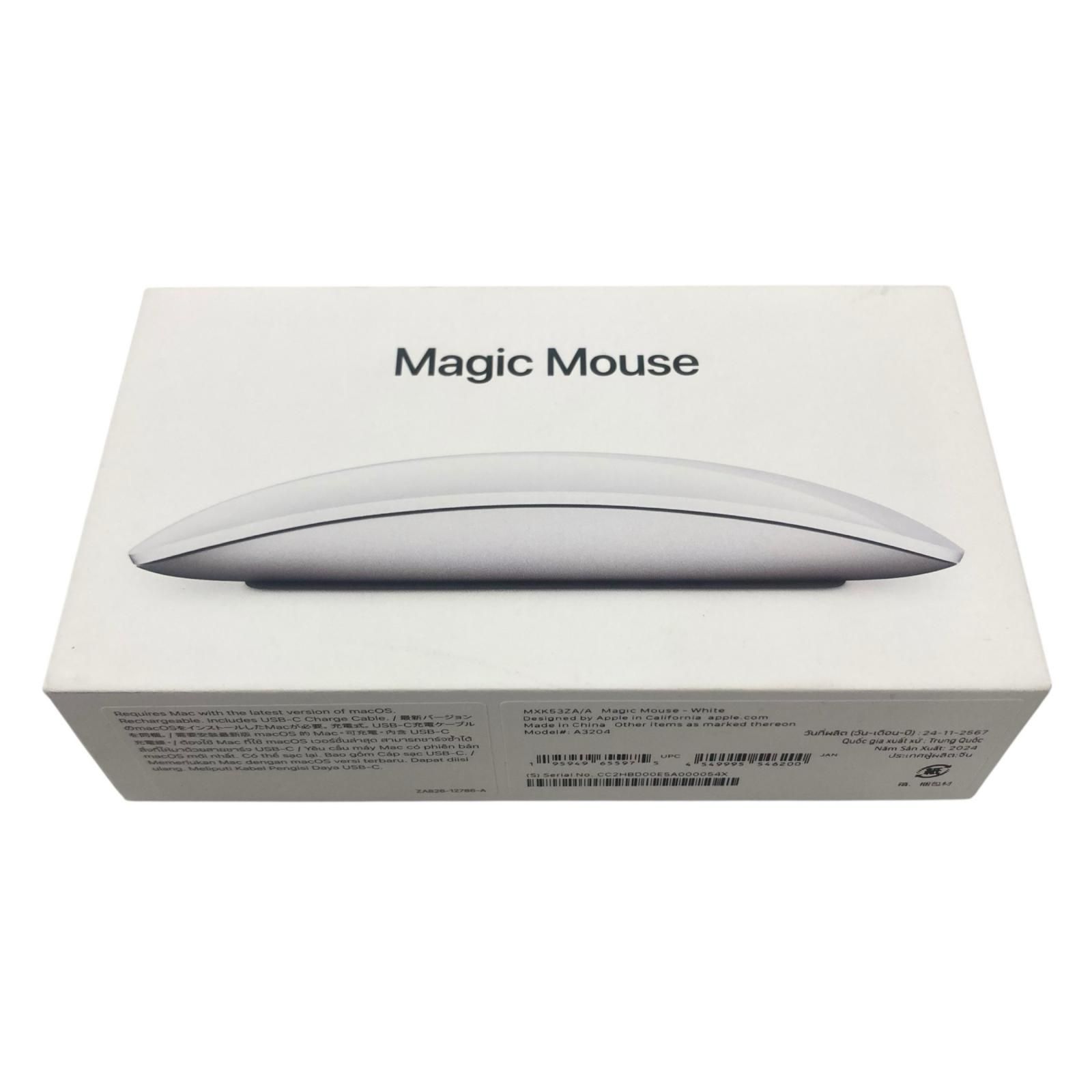 186005 新品未使用 Apple Magic Mouse ホワイト Multi-Touch 未開封品 マウス タイプC