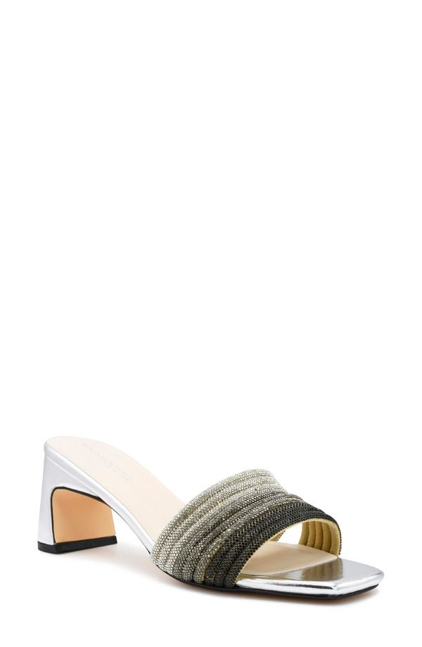 タッチアップ レディース シューズ ヒール サンダル Touch Ups Isla Slide Sandal Silver シルバー