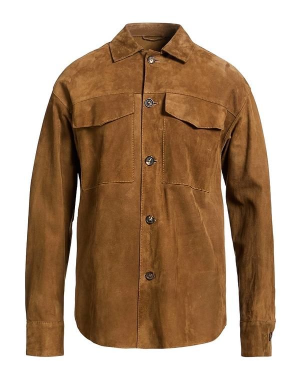 ラルディーニ メンズ トップス シャツ LARDINI 無地シャツ Brown ブラウン 155,900円