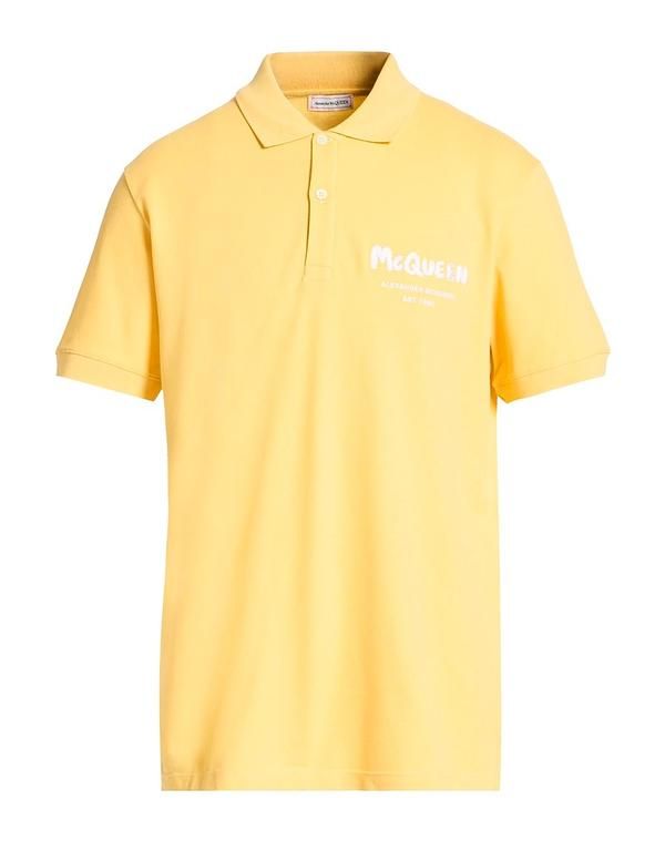 マックイーン メンズ トップス ポロシャツ MCQUEEN ポロシャツ Yellow イエロー