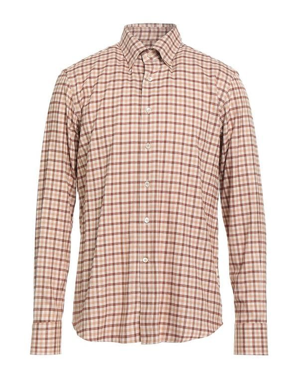 アレッサンドロゲラルディ メンズ トップス シャツ ALESSANDRO GHERARDI チェック柄シャツ Beige ベージュ
