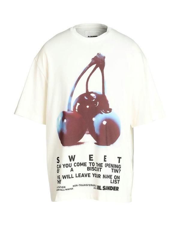 ジル・サンダー メンズ トップス Tシャツ JIL SANDER Ｔシャツ Ivory アイボリー