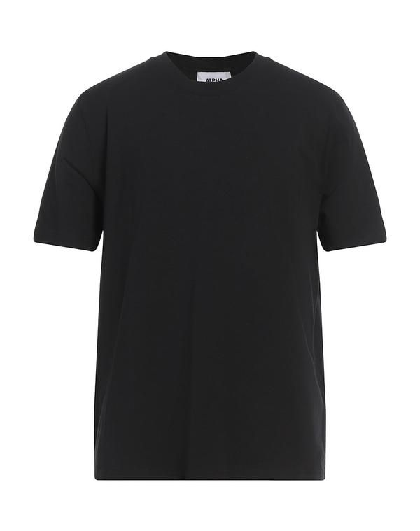 アルファス テューディオ メンズ トップス Tシャツ ALPHA STUDIO ベーシック Tシャツ Black ブラック