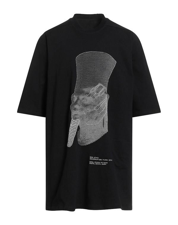 リックオウエンス メンズ トップス Tシャツ RICK OWENS Ｔシャツ Black ブラック