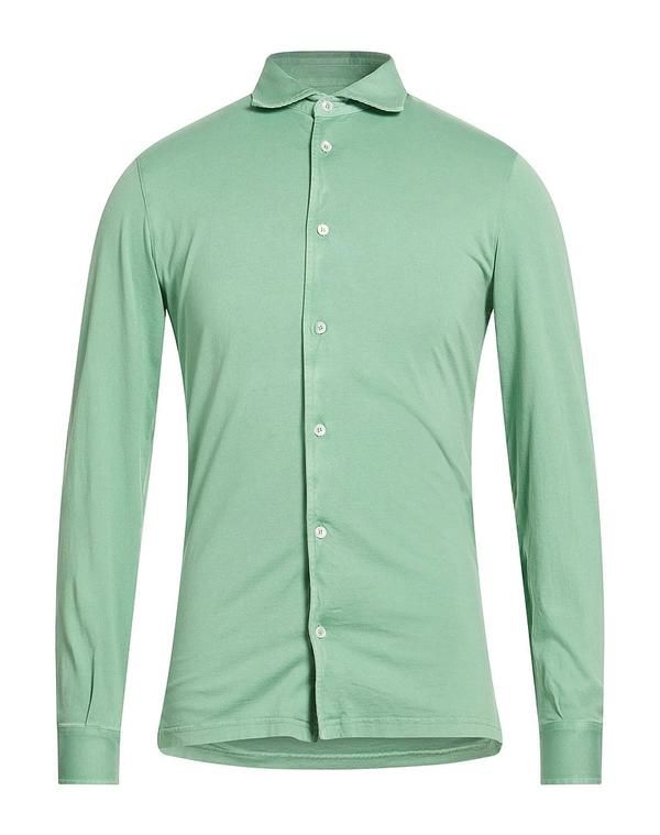 フェデーリ メンズ トップス シャツ FEDELI 無地シャツ Light Green グリーン