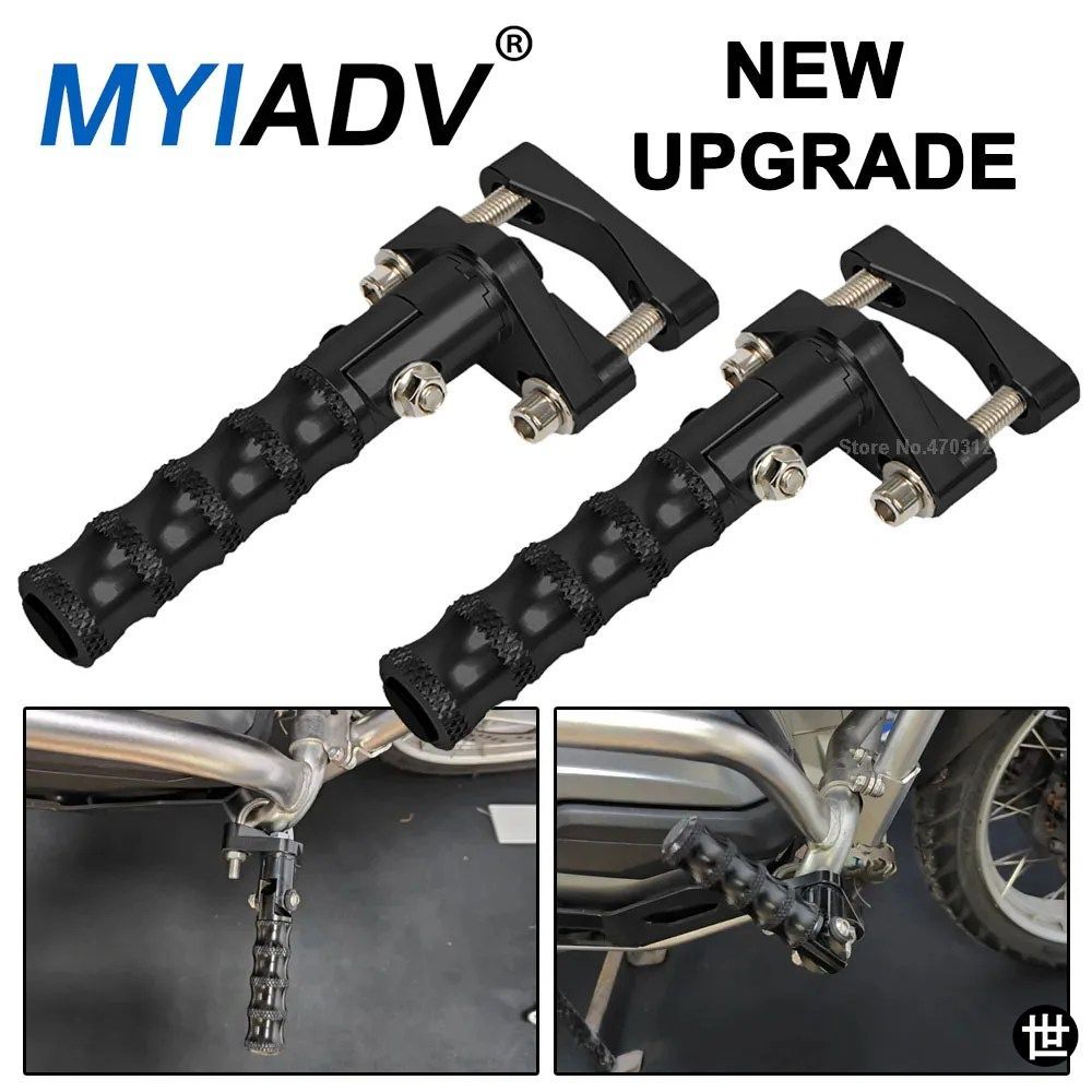 BMW R1250GS R1200GS LC F900XR F750GS F850GS 2013-2023用フットレスト オートバイフロントフットペグ 折りたたみクランプ