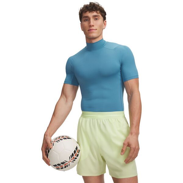 アンダーアーマー メンズ トップス シャツ モックネック Under Armour Mens HeatGear Mock Neck Short Sleeve Compression Shirt Bou