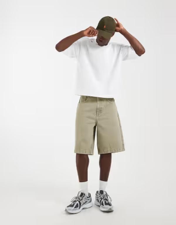 エイソス メンズ トップス Tシャツ ASOS DESIGN heavyweight boxy oversized Tshirt withalf sleeves WHITE ホワイト