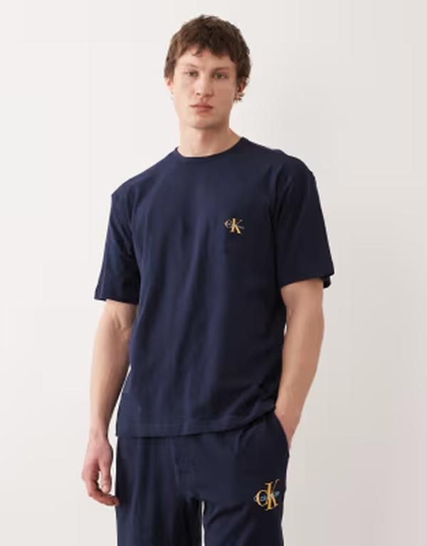 カルバンクライン メンズ トップス Tシャツ コットン Calvin Klein Icon Cotton Stretch loungewear monogram tshirt part of a se