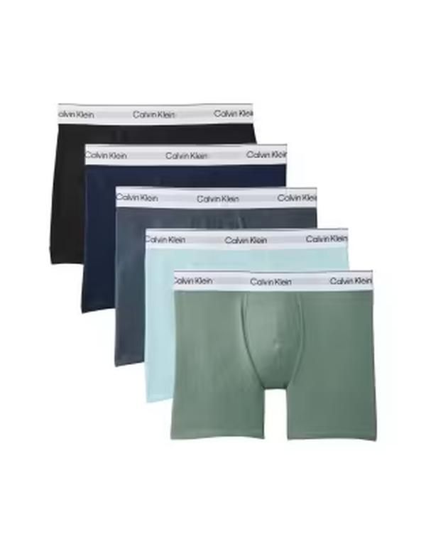 カルバンクライン メンズ アンダーウェア ボクサーパンツ コットン Calvin Klein Icon Cotton Stretch 5 pack boxer briefsbluegray Black