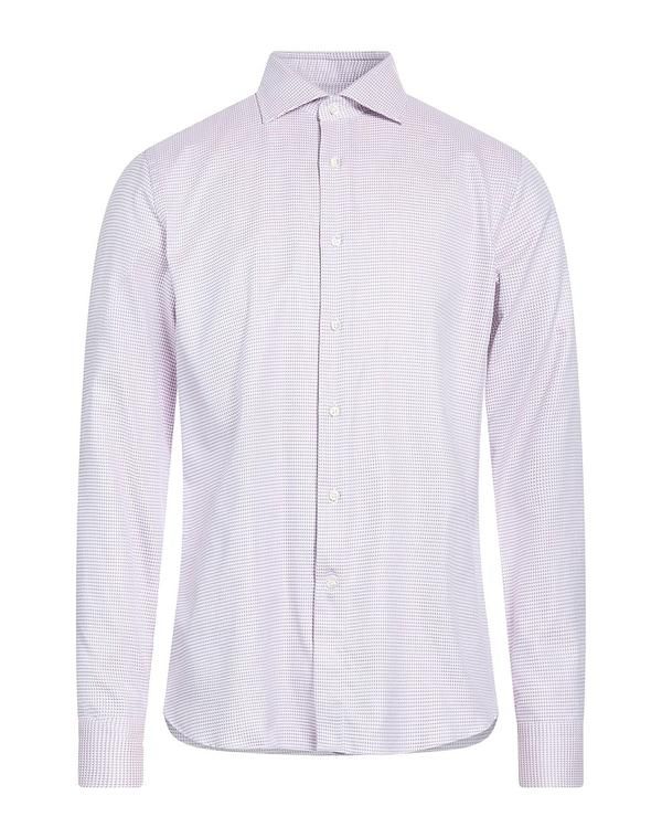 カナーリ メンズ トップス シャツ CANALI 柄入りシャツ Lilac ライラック
