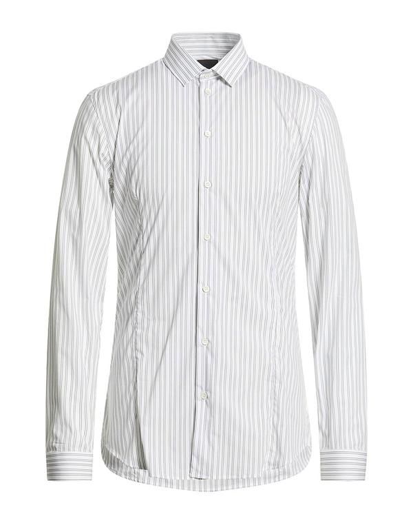 パトリツィア ペペ メンズ トップス シャツ PATRIZIA PEPE ストライプ柄シャツ White ホワイト