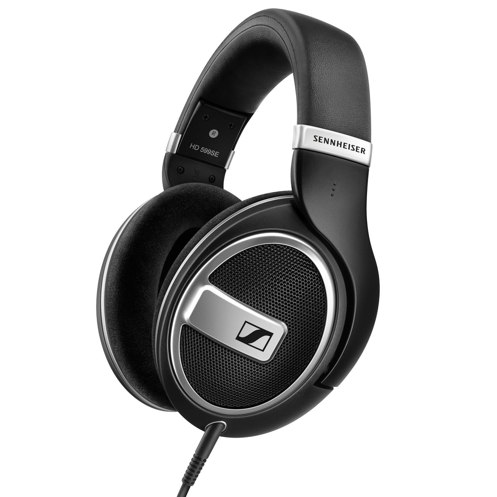 ゼンハイザー HD 599 SE 開放型スタジオヘッドホン、ヘッドホン 有線、プレミアムデザイン、自然でバランスの取れた音質、快適な装着感、音楽、ゲーム、学校、仕事向け、ブラック
