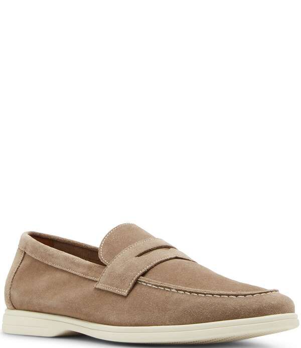 スティーブ マデン メンズ シューズ スリッポン・ローファー スエード Steve Madden Mens Laguna Suede Slip On Penny Loafersand サンド