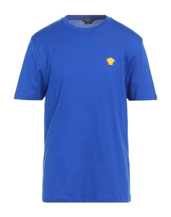 ヴェルサーチ メンズ トップス Tシャツ VERSACE Bright Blue ブルー
