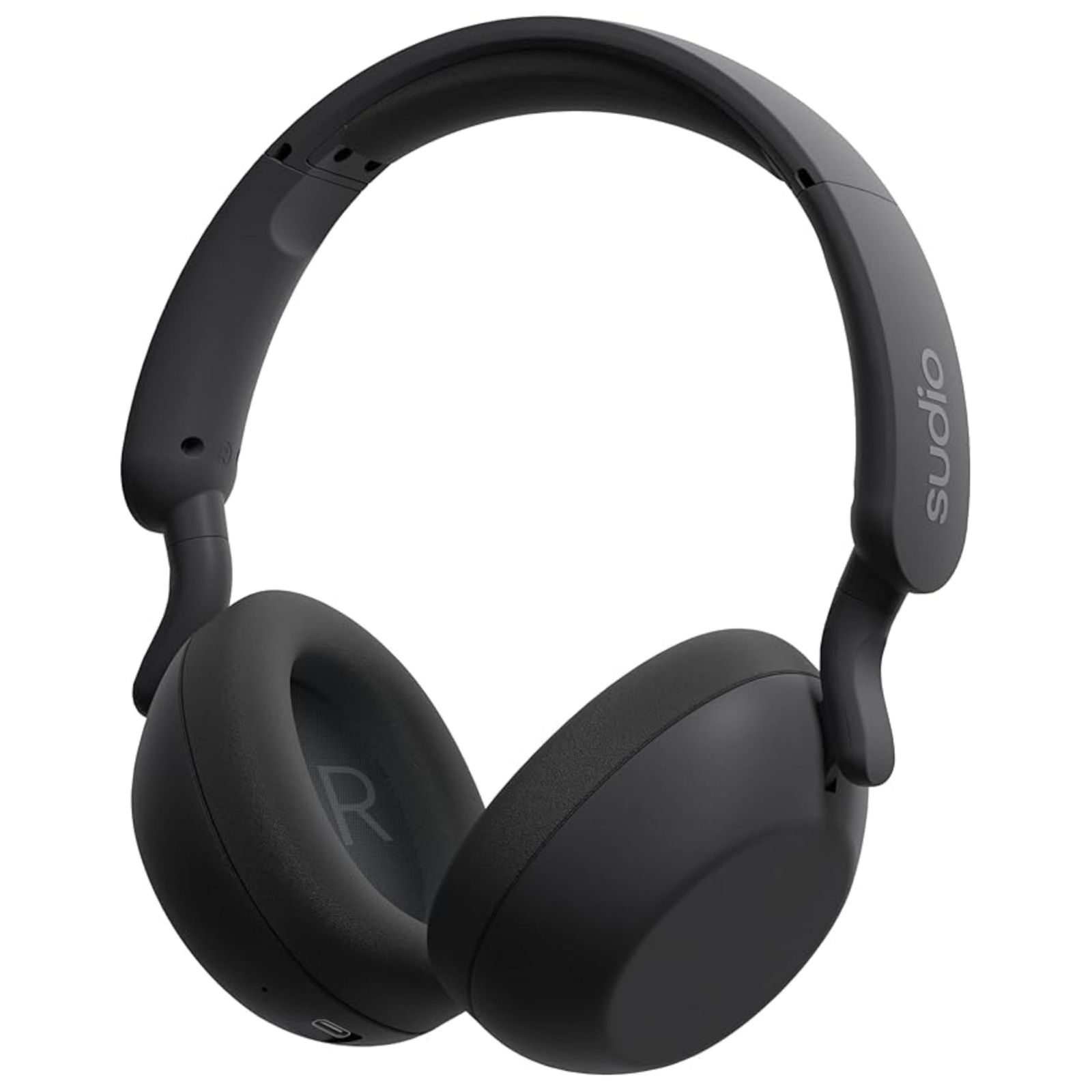 SUDIO R3 (ブラック) ワイヤレスヘッドホン (Bluetooth5.4 / iOS Android 対応/マイク付き) ENC ノイズキャンセリング 軽量 ヘッドフォン 国内正規品