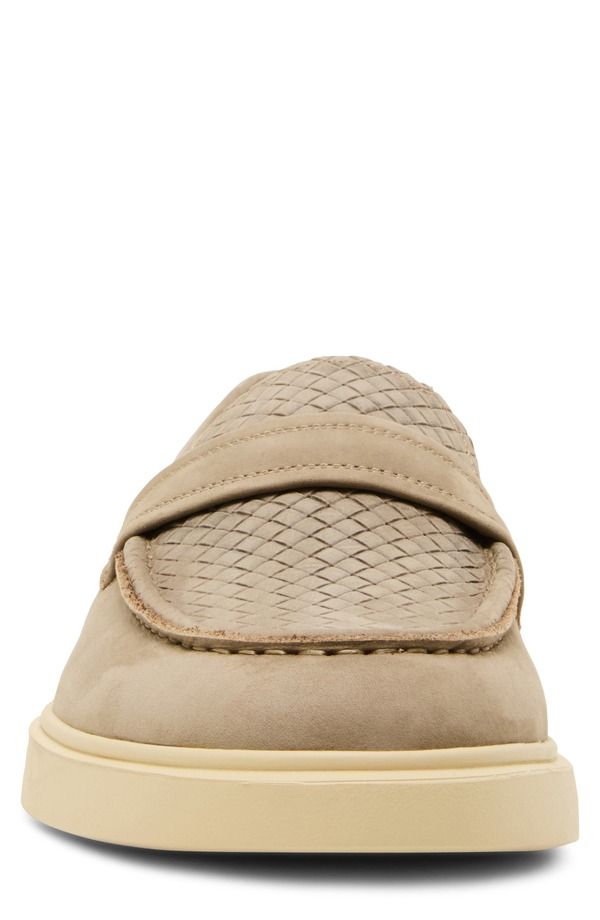 スティーブ マデン メンズ シューズ スリッポン・ローファー Steve Madden Pecos Woven Loafer Grey Nubuck グレー
