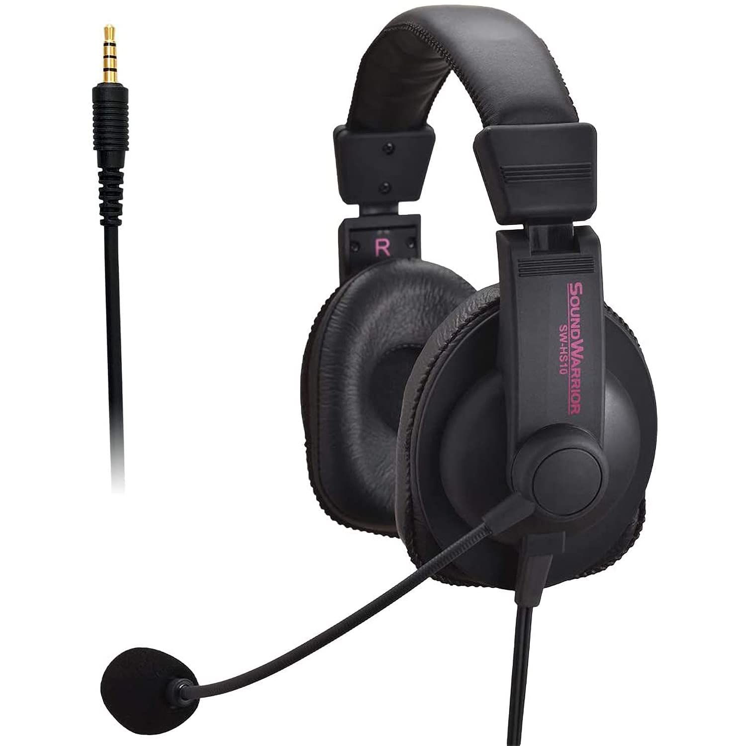 SOUND WARRIOR 本格派 高性能マイク搭載 密閉型 本格派ヘッドホン 音楽鑑賞 オンライン ゲーム ゲーミング プロ仕様ヘッドセット ヘッドセット ヘッドホン ハンズフリー マイク テレワーク オンライン会議 軽量 マイク付き ヘッドホン SW-HS
