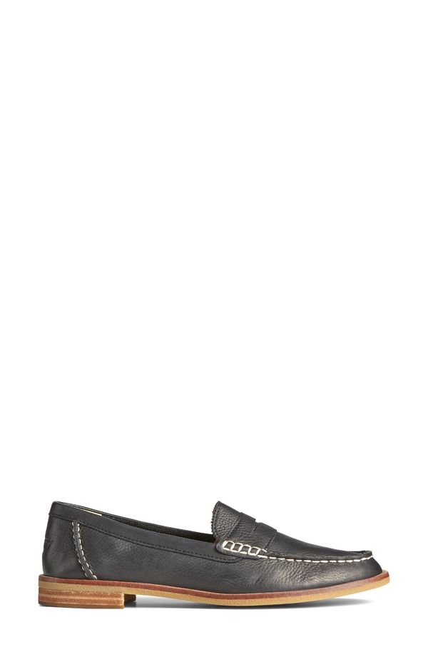 スペリー レディース シューズ スリッポン・ローファー Sperry Seaport Penny Loafer Black ブラック
