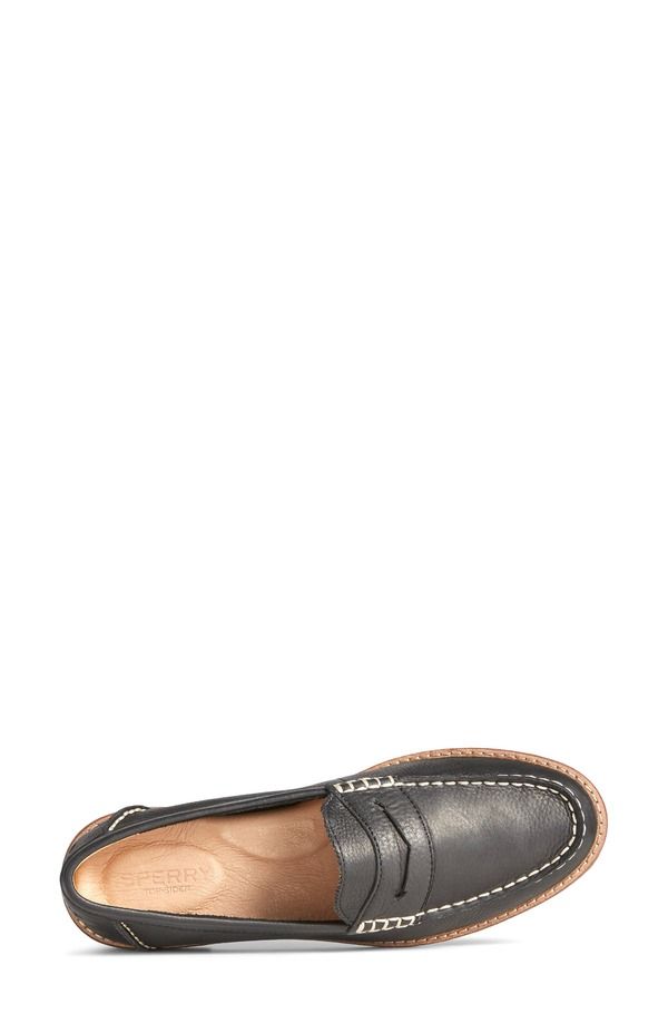 スペリー レディース シューズ スリッポン・ローファー Sperry Seaport Penny Loafer Black ブラック