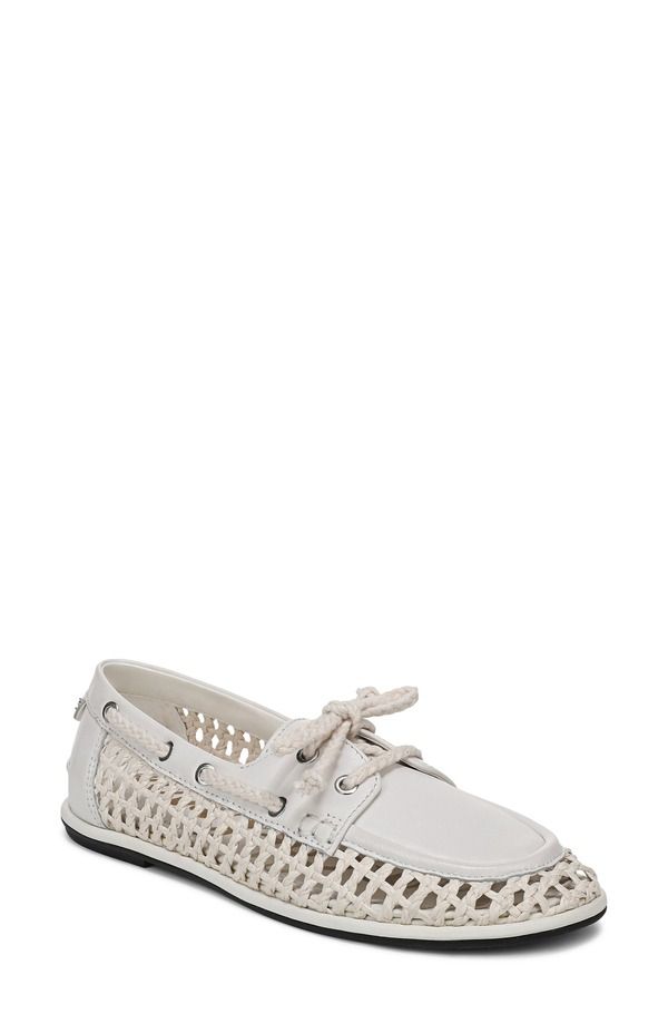 サムエデルマン レディース シューズ スリッポン・ローファー Sam Edelman Bria Boat Shoe Bright White ホワイト