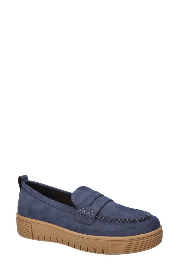 ベラヴィータ レディース シューズ スリッポン・ローファー Bella Vita Bo Penny Loafer Multiple Widths Available Navy ネイビー