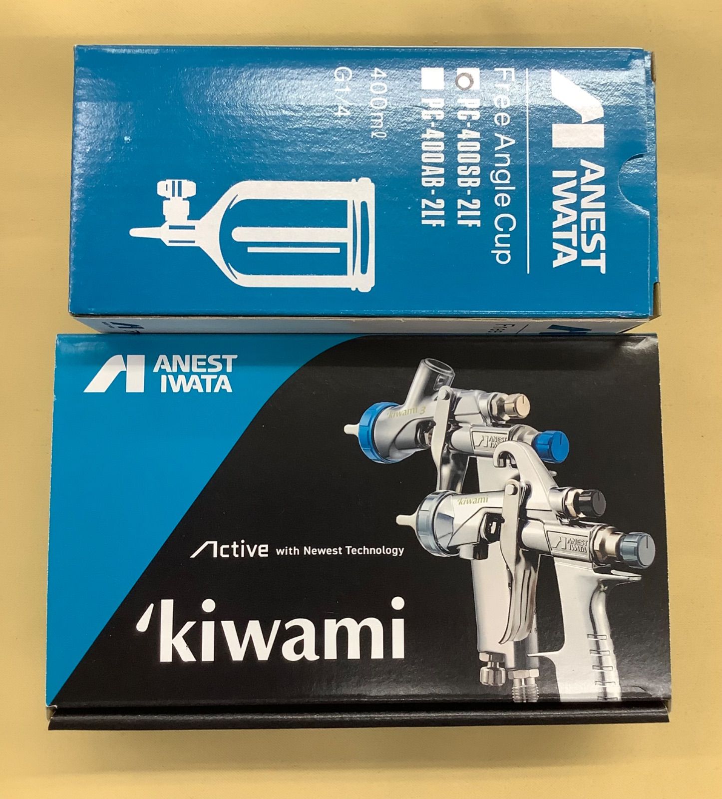 アネスト岩田 重力式スプレーガン KIWAMI-1-14B8 カップ付