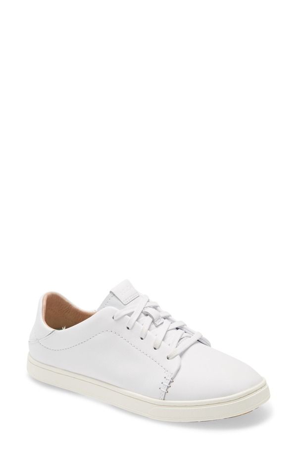 オルカイ レディース シューズ スニーカー OluKai Pehuea Li Ili Convertible Sneaker White White Leather ホワイト