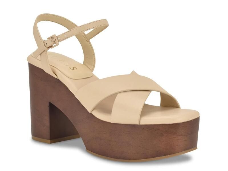 ゲス レディース シューズ サンダル プラットフォーム GuessQeelin Platform Sandal Ivory アイボリー