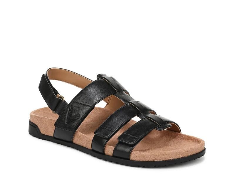 バイオニック レディース シューズ サンダル VionicEureka Sandal Black Leather ブラック