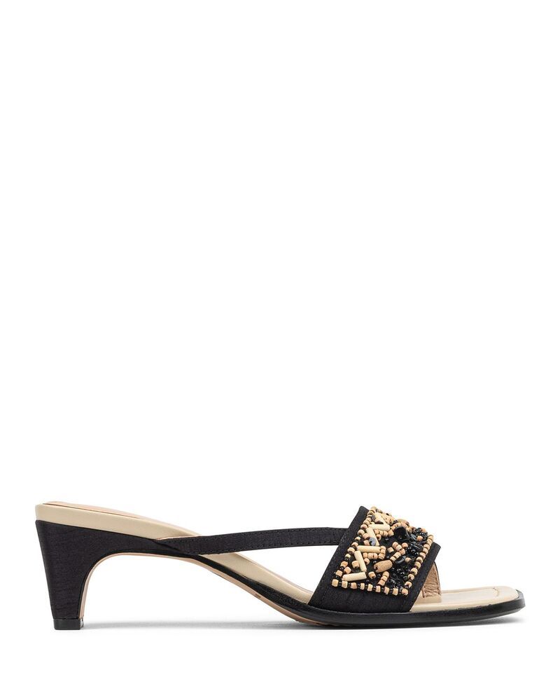 ドナルドプリネール レディース シューズ サンダル ヒール Donald Pliner Womens Dhora Mid Heel Dressandals BlackNatural ブラック