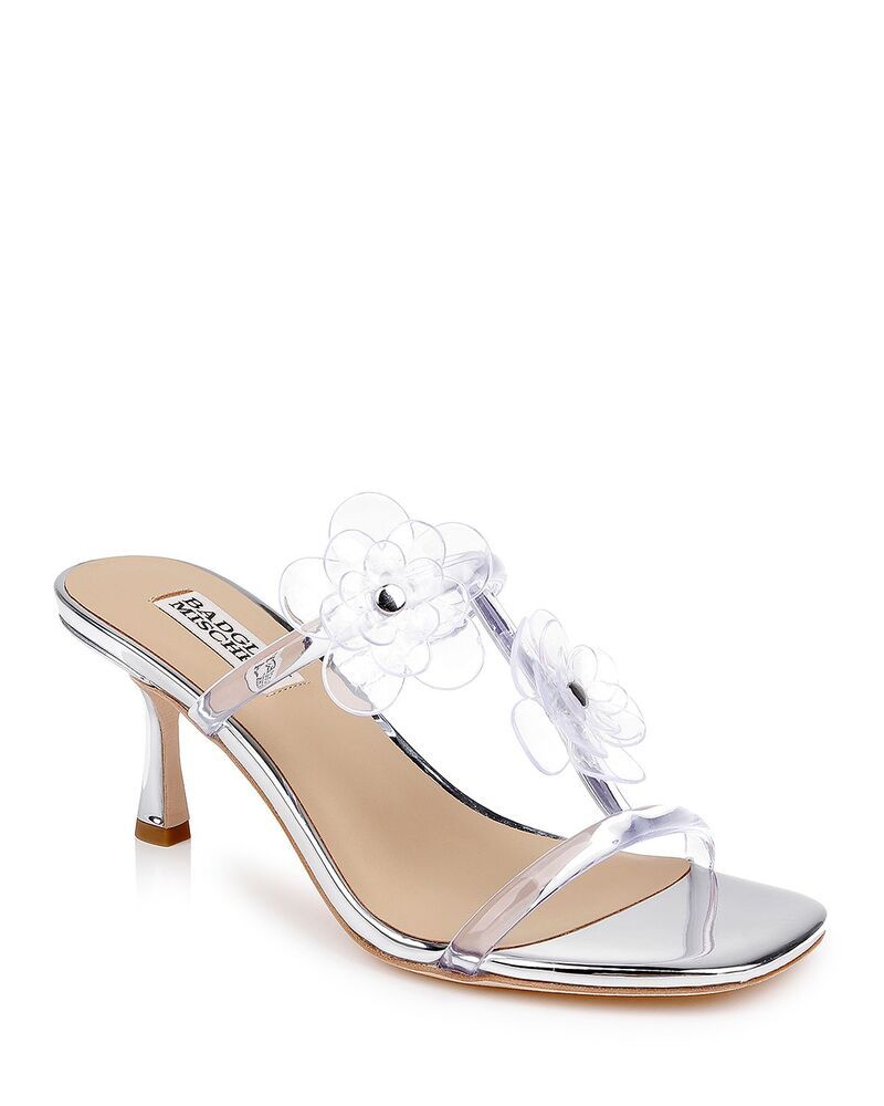 バッジェリーミシュカ レディース シューズ サンダル Badgley Mischka Womens Xyra Sandals ClearSilver シルバー