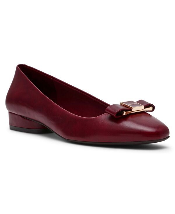 アンクライン レディース シューズ スリッポン・ローファー Anne Klein Womens Cadey Slip On Dressy Flats Burgundy バーガンディ
