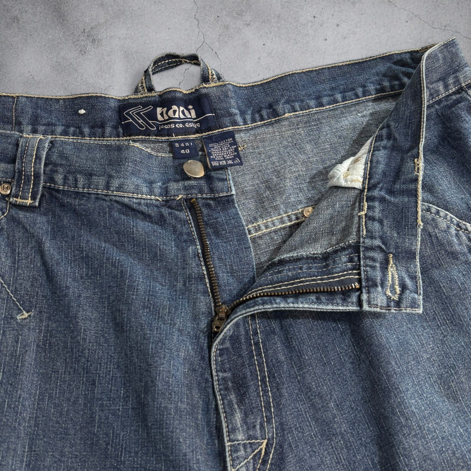 00s Karl Kani Baggy Denim Shorts W40 Indigo カールカナイ バギー