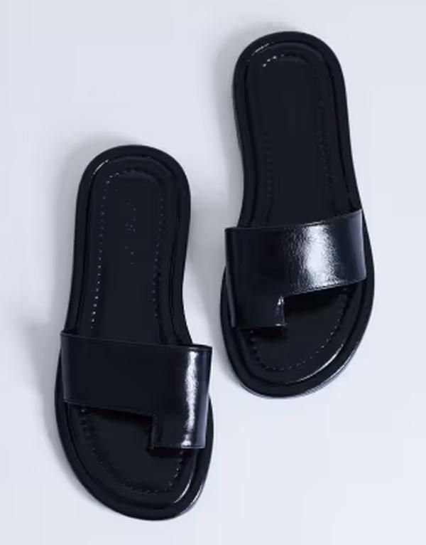 トップショップ レディース シューズ サンダル Topshop Sandra flat sandal mules Black ブラック