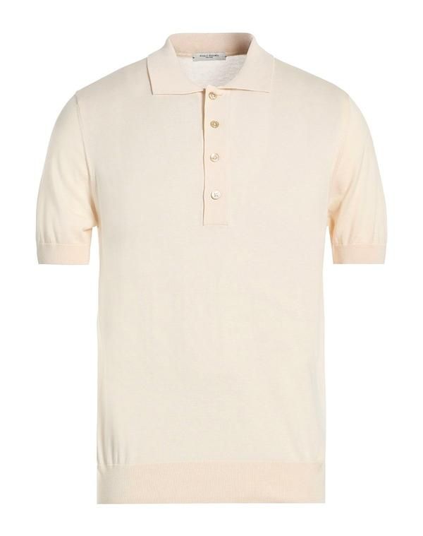 パウロペコラ メンズ トップス ポロシャツ PAOLO PECORA Pale Pink ピンク