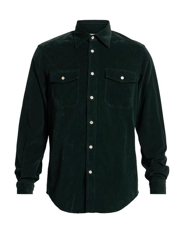ボリオリ メンズ トップス シャツ BOGLIOLI Dark Green グリーン