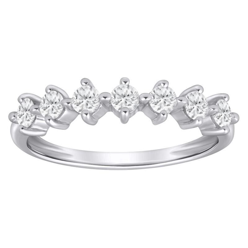 Alyson Layne レディース アクセサリー リング Alyson Layne 10k Gold 12 CaratW Lab Grown Diamond Band Ring 10k White