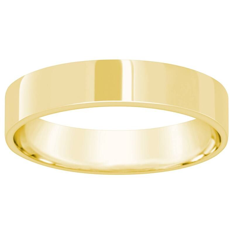 Alyson Layne レディース アクセサリー リング Alyson Layne 14k Gold Flat Wedding Band 14k Gold ゴールド