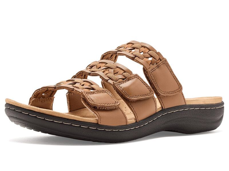 クラークス レディース シューズ サンダル Clarks Laurieann Emma Tan Leather タン