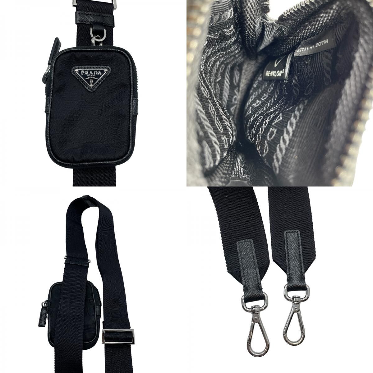 プラダ PRADA Re-Nylon xサフィアーノレザー ショルダーバッグ 2VH113 