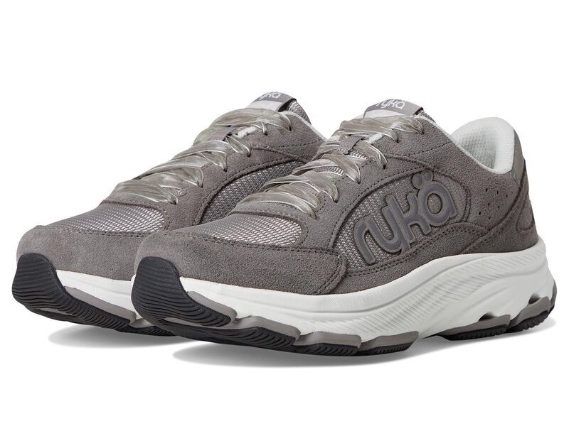 ライカ レディース シューズ スニーカー Ryka Devotion X Max Classic Walking Shoes Grey Suede グレー